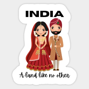 India a land like no other Sticker